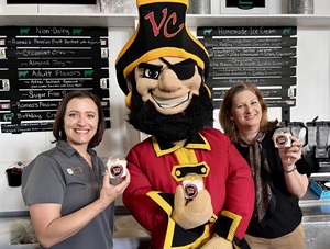 Rachel Nessel with Captain Vic and Dr. Jennifer Kent