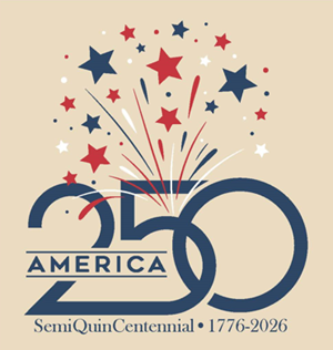 America 250 SemiQuinCentennial logo