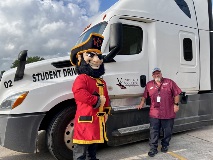 Captain Vic with a VC Truck Driving Instructor