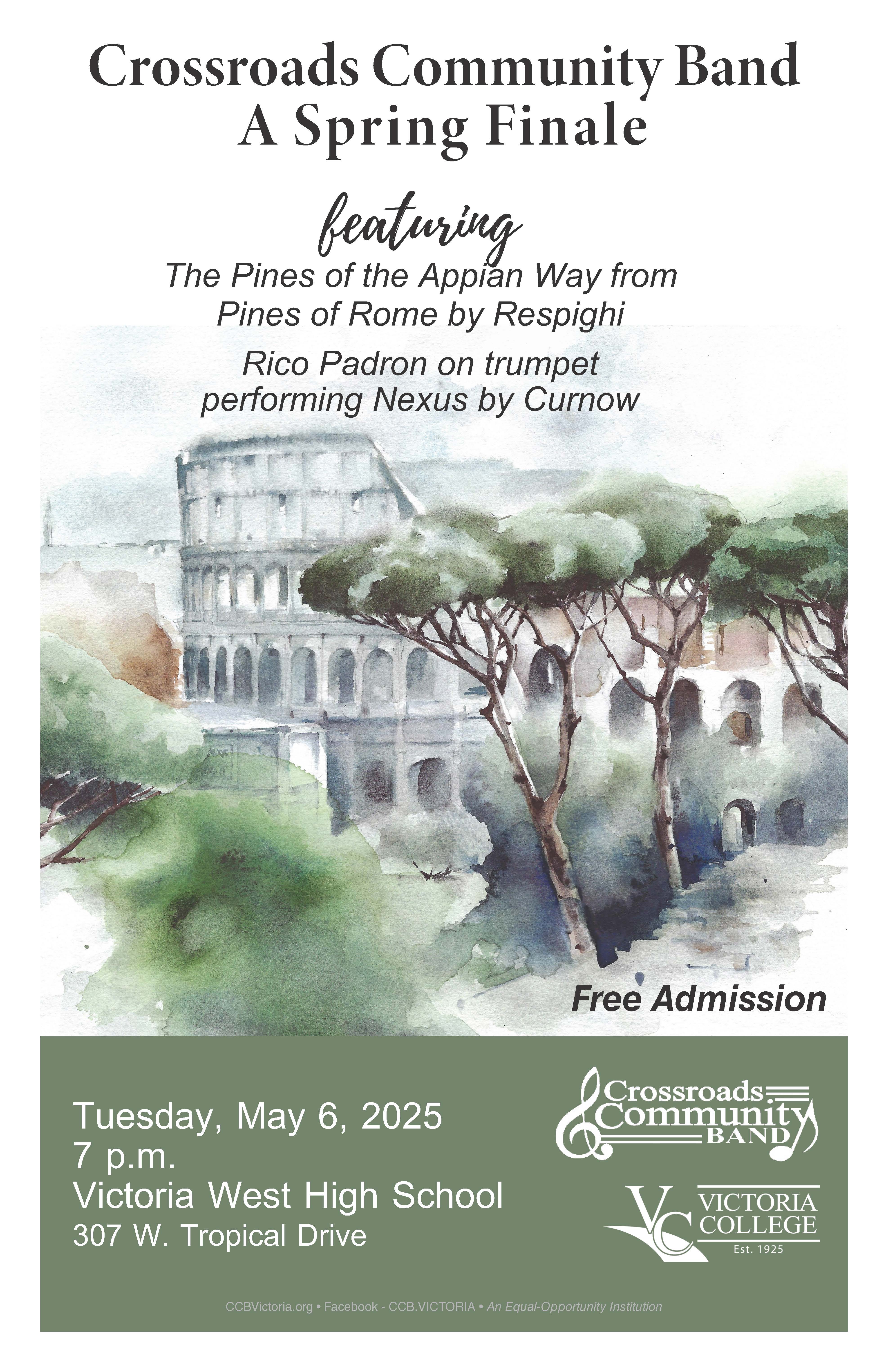 CCB Spring Finale Concert Poster May 6