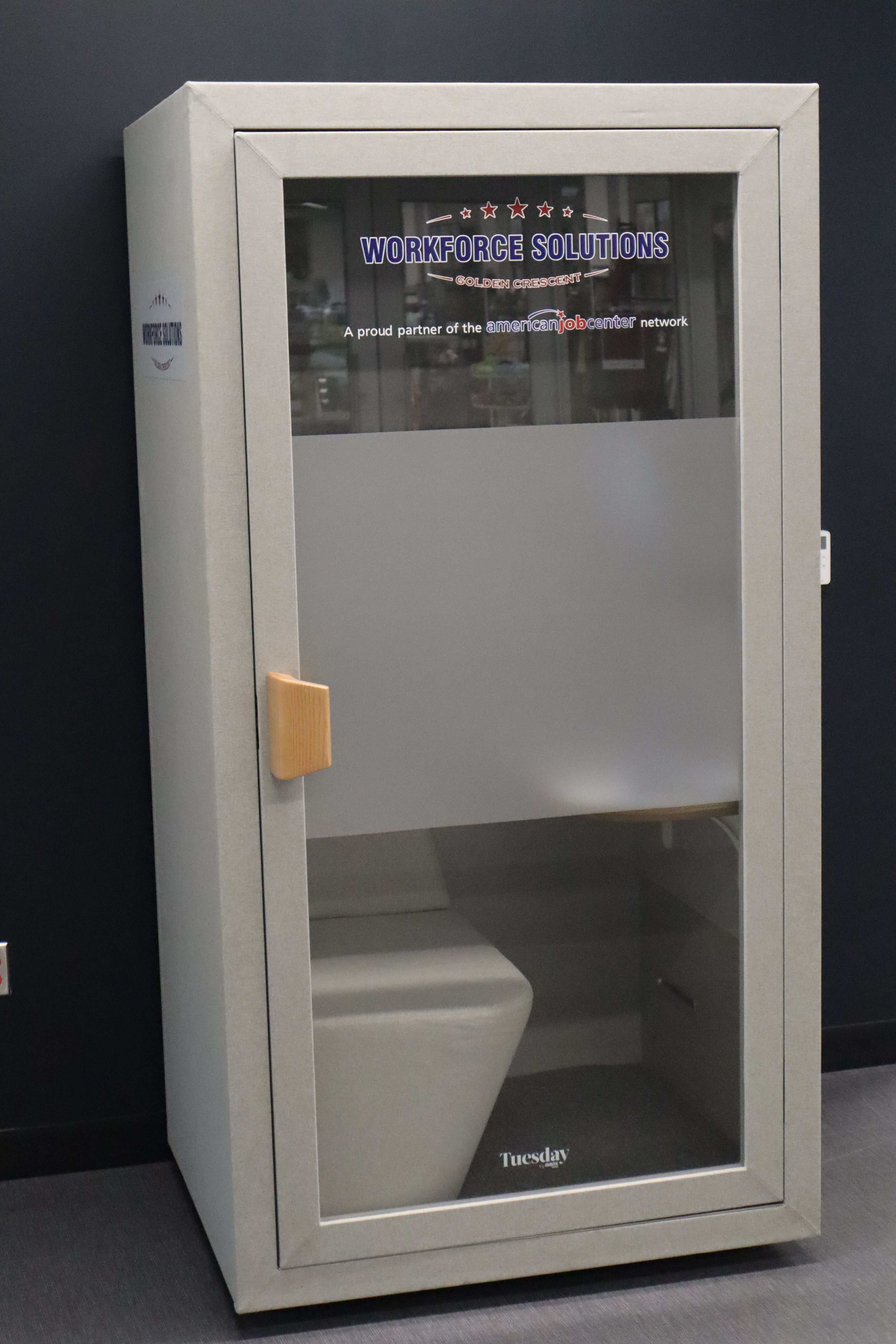 Exterior of the Workforce Solutions pod