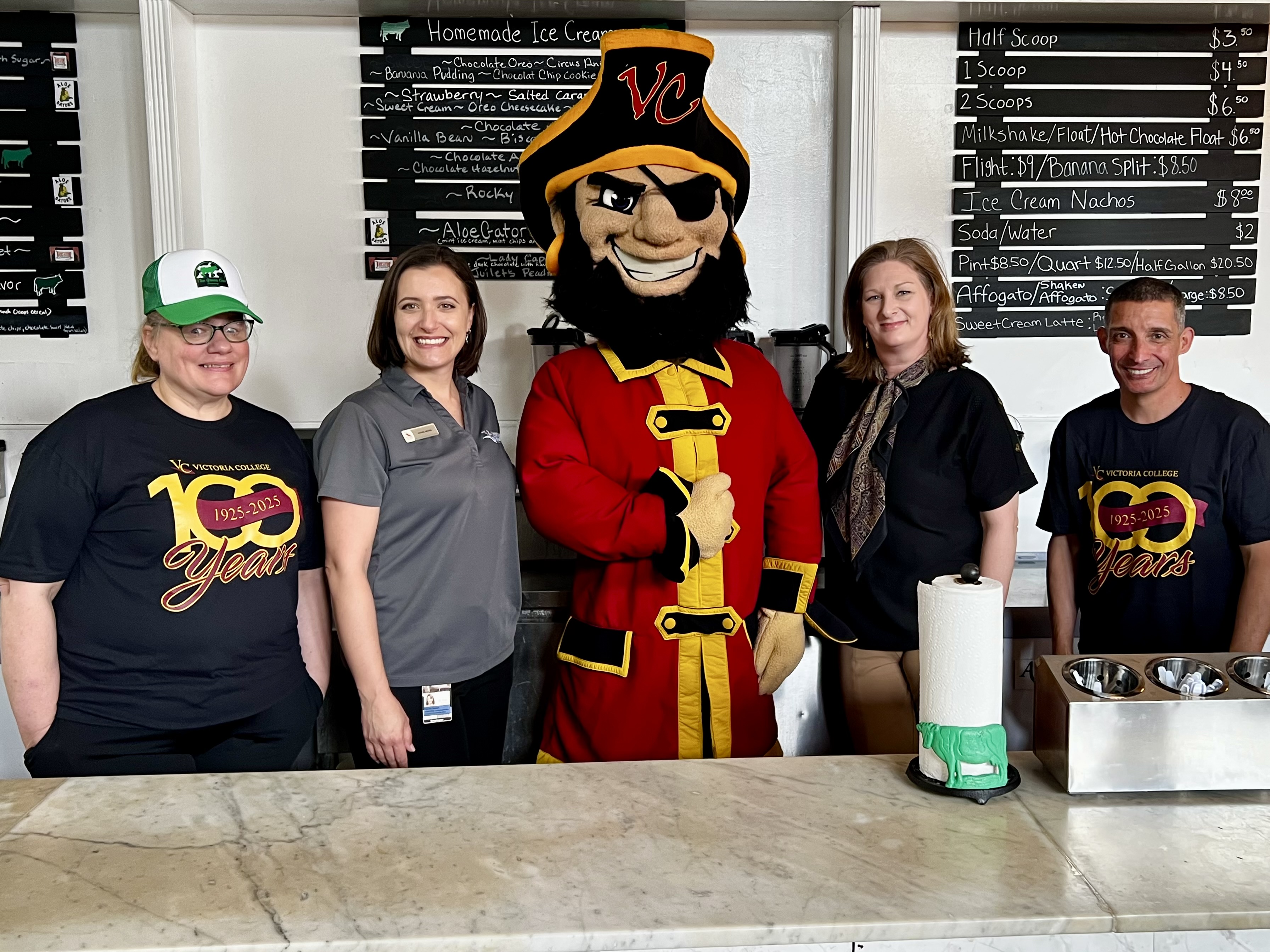 Green Cow owners with Rachel Nessel, Captain Vic and Dr. Kent